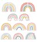 Carson Dellosa We Belong 36-Piece Rainbow Cutouts, Pastel Summer and Spring Decorations for Classroom, Party, Baby Shower, Bulletin Board, and Boho Decor